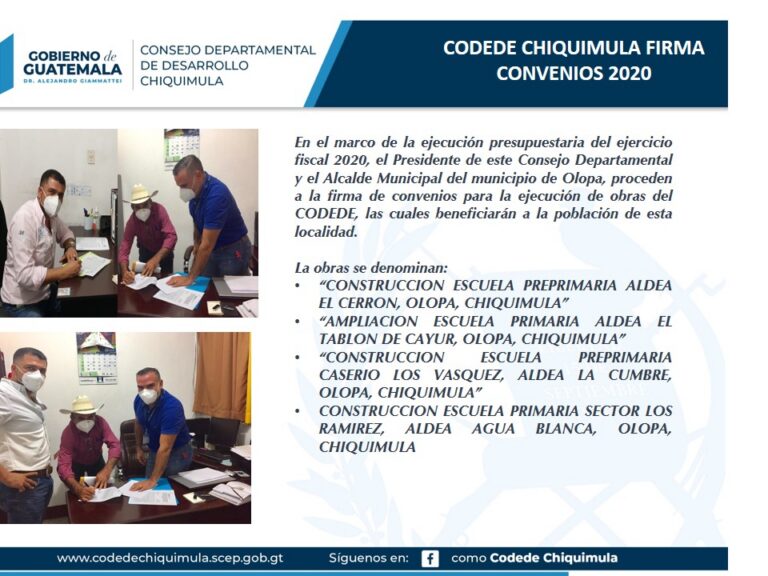 FIRMA DE CONVENIOS
