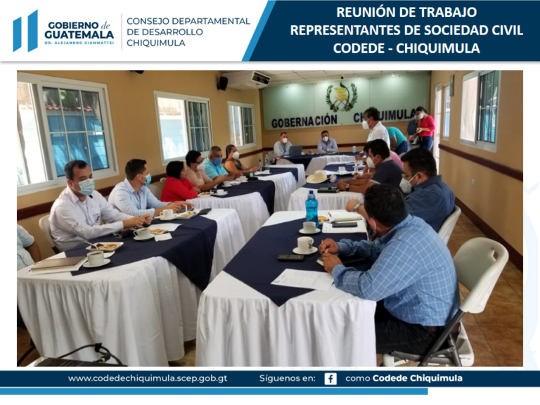 REUNIÓN REPRESENTANTES DE SOCIEDAD CIVIL