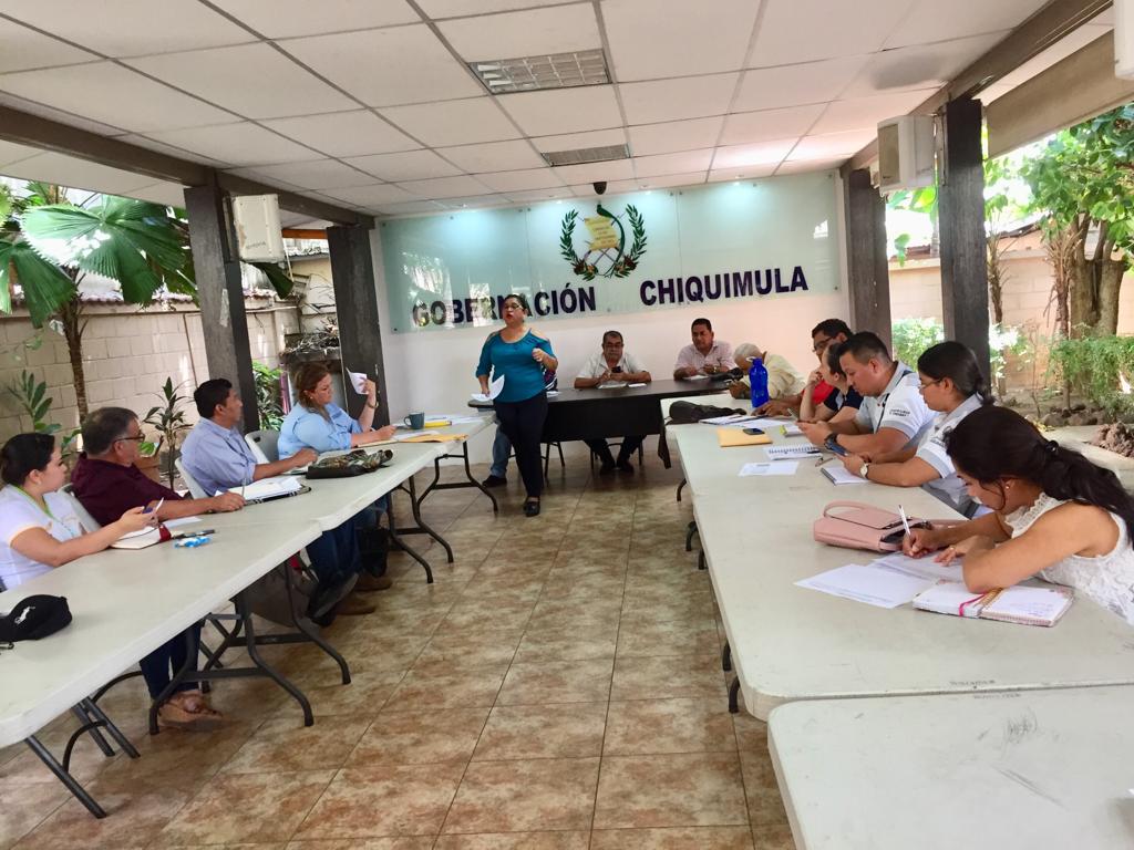 Reunión de Trabajo con las Direcciones Municipales de Planificación del Departamento de Chiquimula